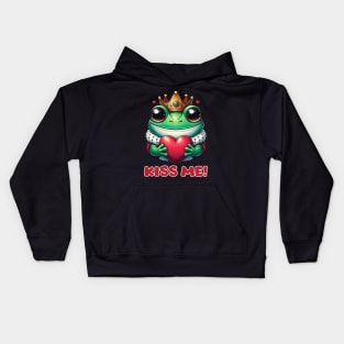 Frog Prince 62 Kids Hoodie